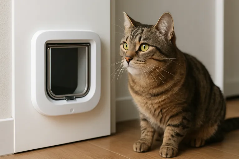 Wat is een kattenluik met chip?